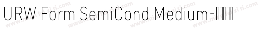 URW Form SemiCond Medium字体转换